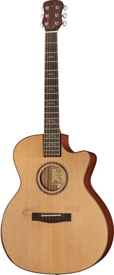 B-Stock, Journey Instruments FF412C, Overhead Travel Grand Auditorium Cutaway Western Gitarre mit Tonabnehmer, Grand Auditorium Korpusform,