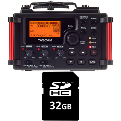 Tascam DR-60D MkII Card Bundle nešiojamas įrašymo įrenginys