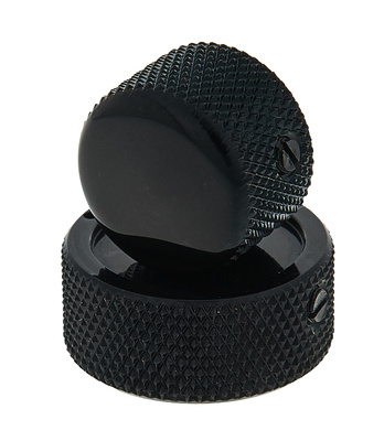 Allparts Stacked Pot Knob Set BK gitaros rankenėlių komplektas