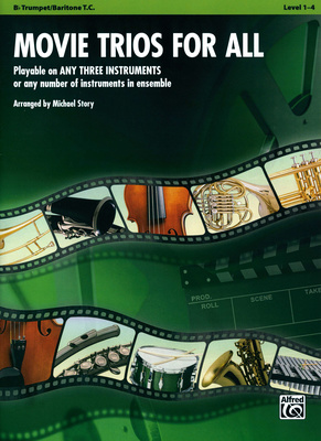 Alfred Music Publishing Movie Trios For All Trimito literatūra ansambliams