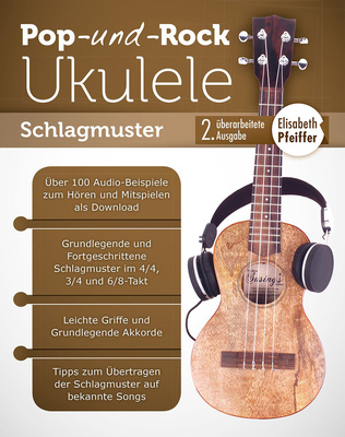 Elisabeth Pfeiffer Pop- und Rock Ukulele Schlag pažengusiųjų ukulelės literatūra