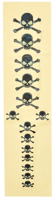 Jockomo Skull Fret Markers Sticker BP gitaros lipdukai