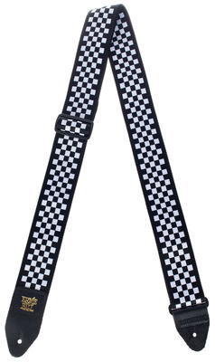 Ernie Ball E-Guitar Strap Black/White elektrinės gitaros diržas