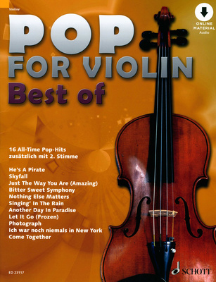 Schott Pop For Violin Best Of smuiko natų knyga