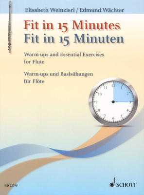 Schott Fit In 15 Minutes Flute sudėtingi kūriniai vokiečių fleitai
