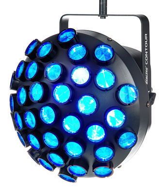 B-Stock, ADJ Contour; LED Spiegelkugeleffekt; mehrfarbige Strahlen kreuzen sich mit unterschiedlichen Geschwindigkeiten vor und zurück, ähnlich einem