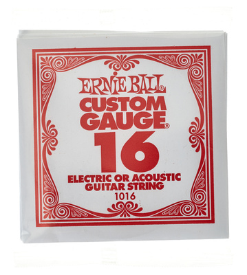 Ernie Ball 016 Single String Slinky Set pavienė gitaros styga