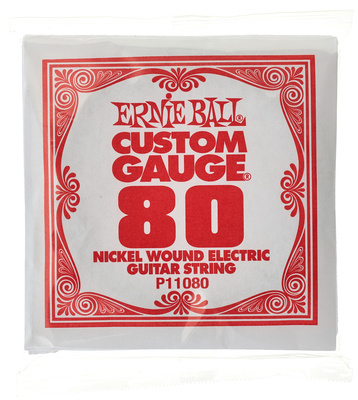 Ernie Ball 080 Single String Wound Set pavienės gitaros stygos