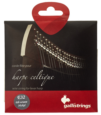 Galli Strings Lever Harp Bass Wire E32 arfos stygos  