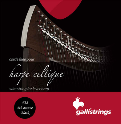 Galli Strings Lever Harp Bass Wire F38 arfos stygos