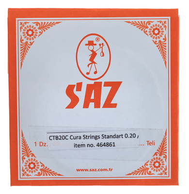 Saz CTB20C Cura Std. Str. Silver folkloriniai stygos