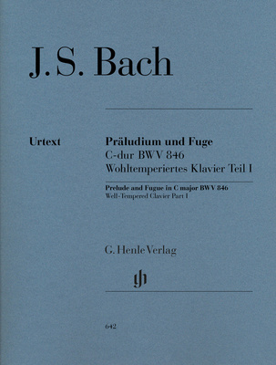 Henle Verlag Bach Präludium C-Dur BWV 846 klasikinė fortepijono literatūra