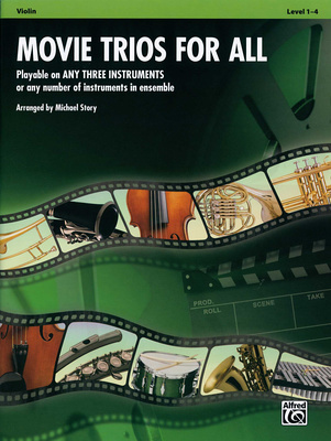 Alfred Music Publishing Movie Trios For All smuikų natos