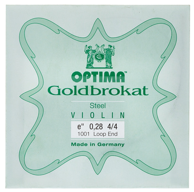 Optima Goldbrokat e" 0.28 x-hard LP pavienė smuiko styga