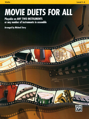 Alfred Music Publishing Movie Duets For All smuikas literatūra ansambliams