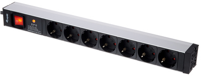 Equip 333309 19" PowerBox SP 7 būdų multi lizdas