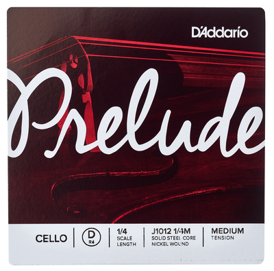 Daddario J1012 1/4M Prelude pavienė d styga violončelei
