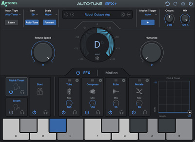 Antares Auto-Tune EFX+ garso ir efektų programinė įranga