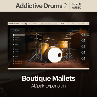 XLN Audio AD 2 Boutique Mallets virtualus instrumentas
