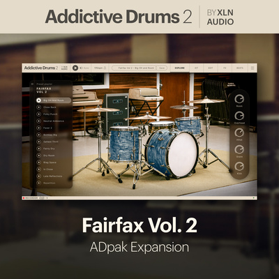 XLN Audio AD 2 Fairfax Vol. 2 virtualus instrumentas ir samplai