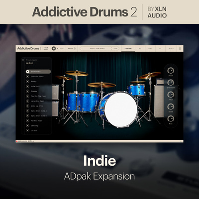 XLN Audio AD 2 Indie virtualūs instrumentai ir samplai