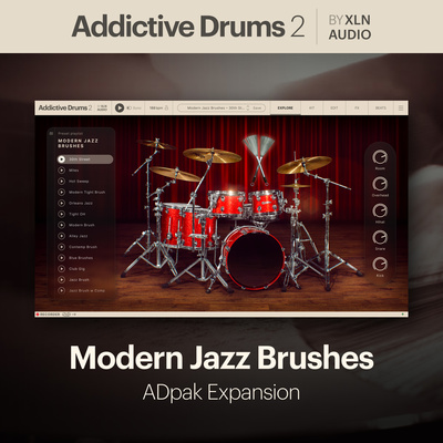 XLN Audio AD 2 Modern Jazz Brushes virtualus instrumentas