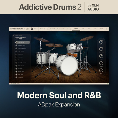 XLN Audio AD 2 Modern Soul And R&B virtualūs instrumentai ir samplai