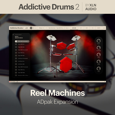 XLN Audio AD 2 Reel Machines virtualus instrumentas