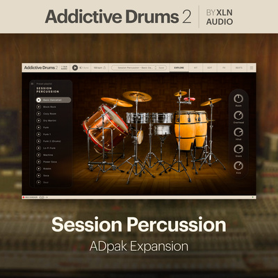 XLN Audio AD 2 Session Percussion virtualus instrumentas