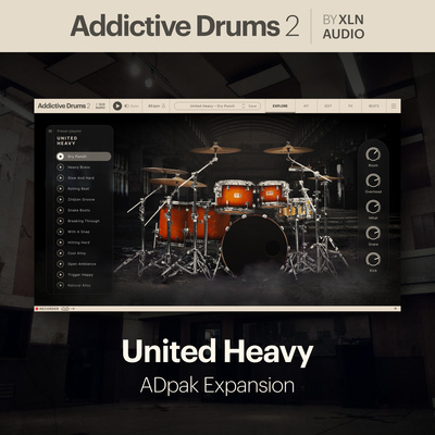 XLN Audio AD 2 United Heavy virtualus instrumentas