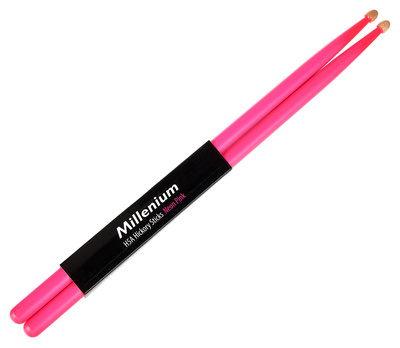 Millenium H5A Hickory Sticks Neon Pink būgnų lazdelės