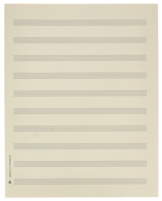 Star Sheet Music Paper Quart 10 mm natų sąsiuvinis