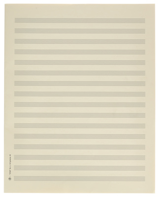 Star Sheet Music Paper Quart 8 mm natų sąsiuvinis