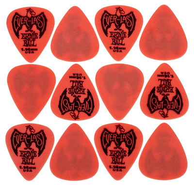 Ernie Ball Everlast Picks 1,14 mm Red