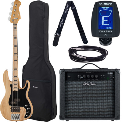 Harley Benton Enhanced MP-4MN Natural 4-stygė P-bosinė gitara