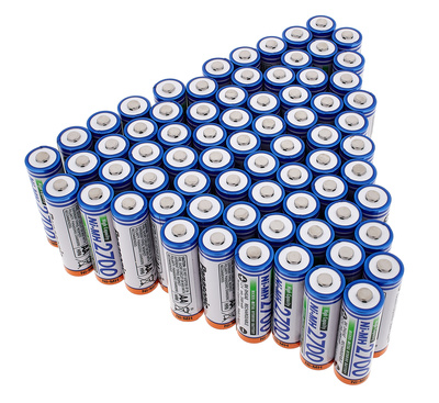 72x NiMH AA Akku 1,2 V 2700 mA