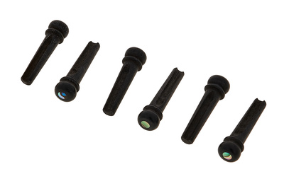 Taylor Bridge Pin Ebony/Abalone akustinės gitaros kaištelių rinkinys