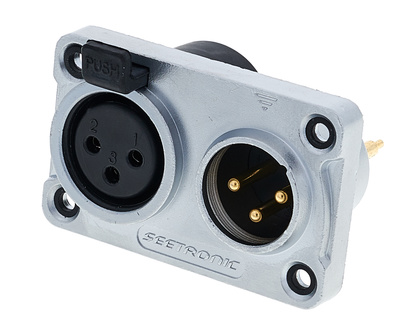 Seetronic C3F2C-W 3-pin XLR jungtis (vyriška/moteriška)