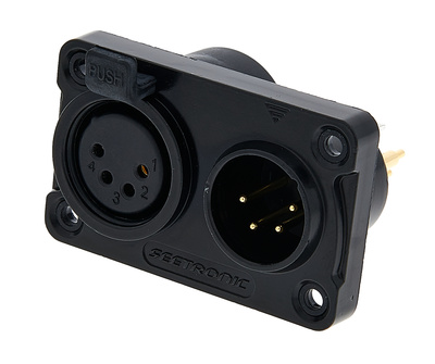Seetronic C4F2C-W-B 4-polių XLR jungtis