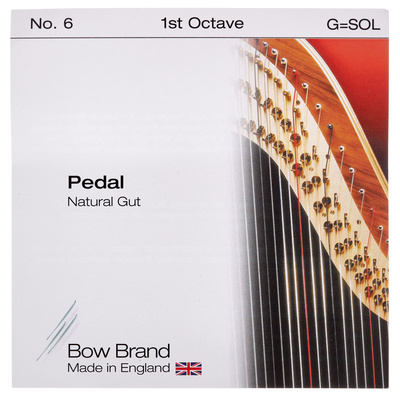 Bow Brand Pedal Natural Gut 1st G No.6 pedalinių arfų styga