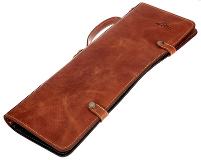 Zultan Leather Stick Bag Tan Brown būgnų lazdelių dėklas