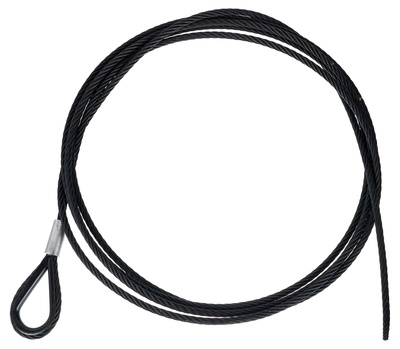 Stairville Steelwire Safety 400cm/6mm Bk apsaugos trosas