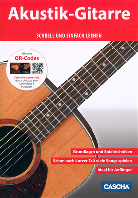 Cascha Akustikgitarre Schnell akustinės gitaros mokomoji literatūra