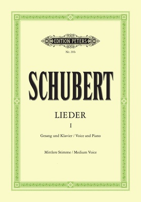 Edition Peters Schubert Lieder 1 Mittel klasikinio vokalo natų literatūra  
