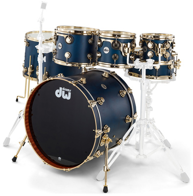 DW Satin Oil Set Regal Blue Gold premium akustiniai būgnai