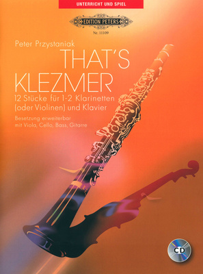 Edition Peters That's Klezmer Clarinet smuiko natų knyga