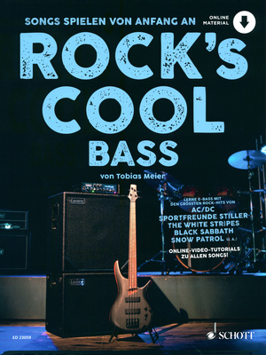 Schott Rock's Cool Bass bosinės gitaros mokomoji knyga