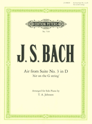 Edition Peters Bach Air D-Dur Klavier fortepijono literatūra