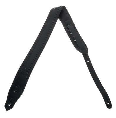 Levys Pad Veg-Tan Leath Strap 2" BK odinis gitaros diržas