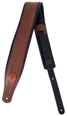 Levys Pad. Garm. Leather Strap 3"BRN odinis gitaros diržas